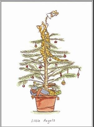 Julekort Two Bad Mice, "Little Angels"