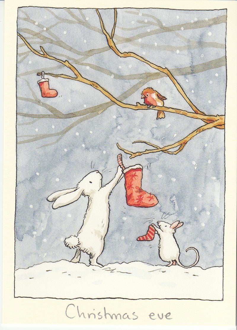 Julekort Two Bad Mice, Christmas Eve