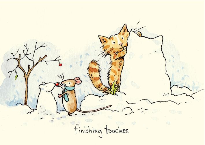 Julekort Two Bad Mice, Finishing Touches
