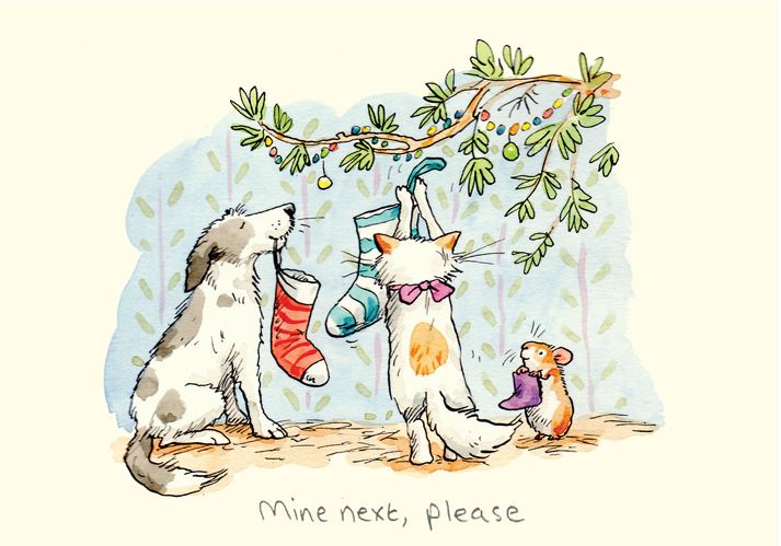 Julekort Two Bad Mice, Mine next please