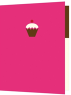 Dobbelt kort 85x125, cupcake