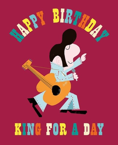 Dobbelt kort 14x17 Ink Press, King for a Day