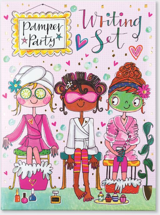 Brevsett for barn m/klistremerker Pamper Party