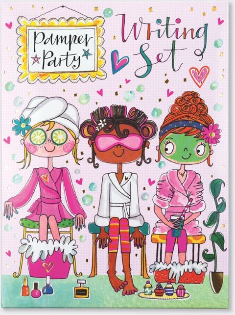 Brevsett for barn m/klistremerker Pamper Party