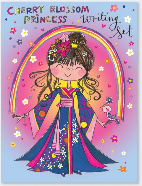 Brevsett for barn m/klistremerker Cherry Blossom