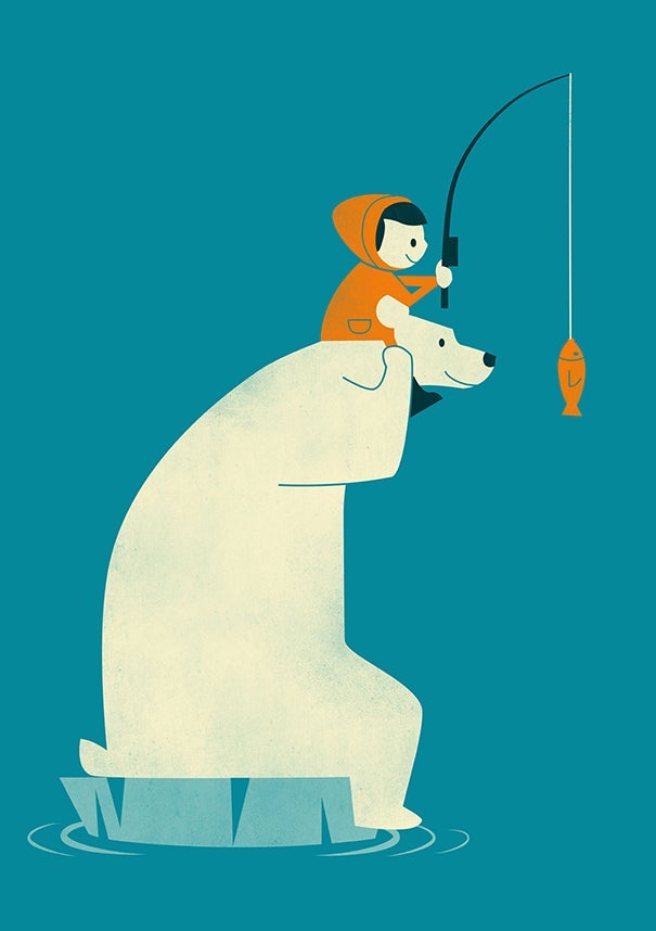 Dobbelt kort 12x17, Jay Fleck, Dinner for Two