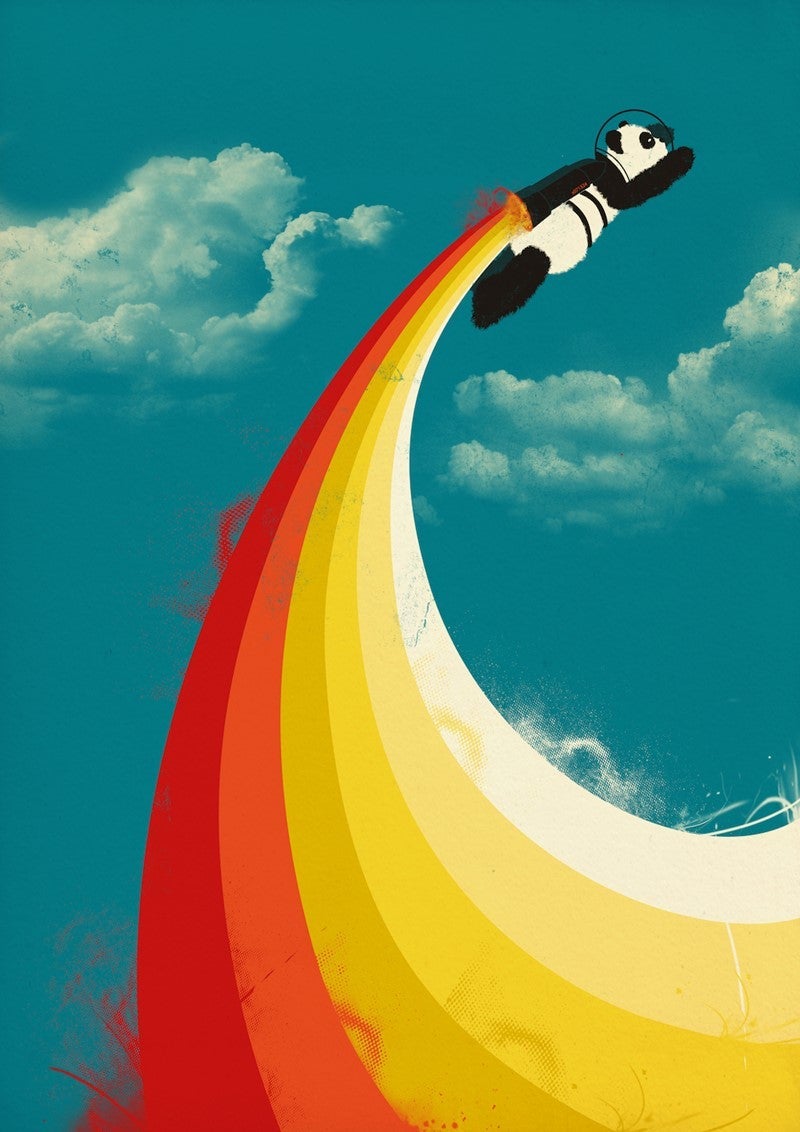 Dobbelt kort 12x17, Jay Fleck, Panda Express