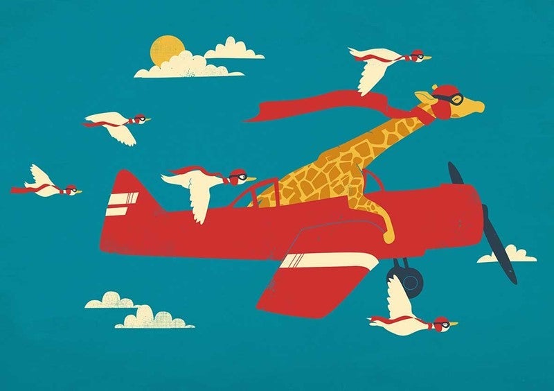 Dobbelt kort 12x17, Jay Fleck, Red Barons