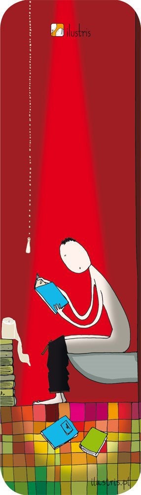 Bokmerke 6x21 Ilustris lesing på do