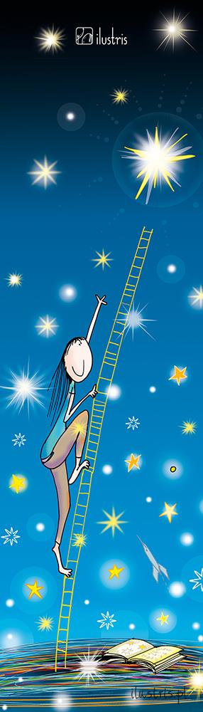 Bokmerke 6x21 Ilustris stjernestige