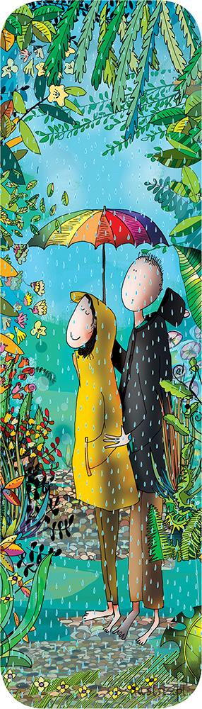 Bokmerke 6x21 Ilustris par under paraply