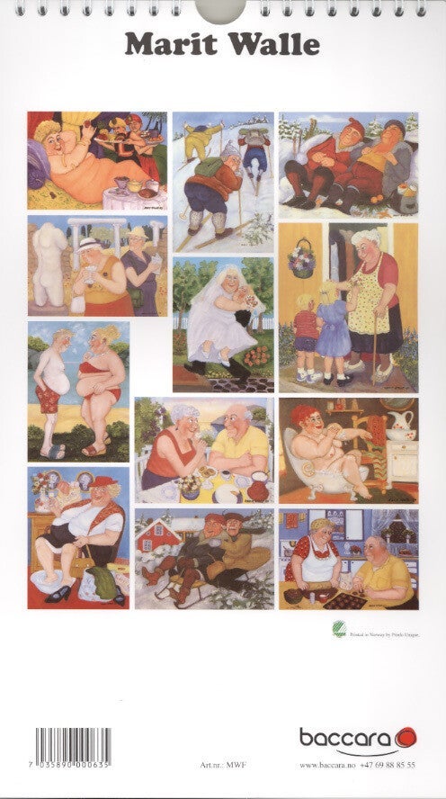 Familiekalender Baccara Marit Walle