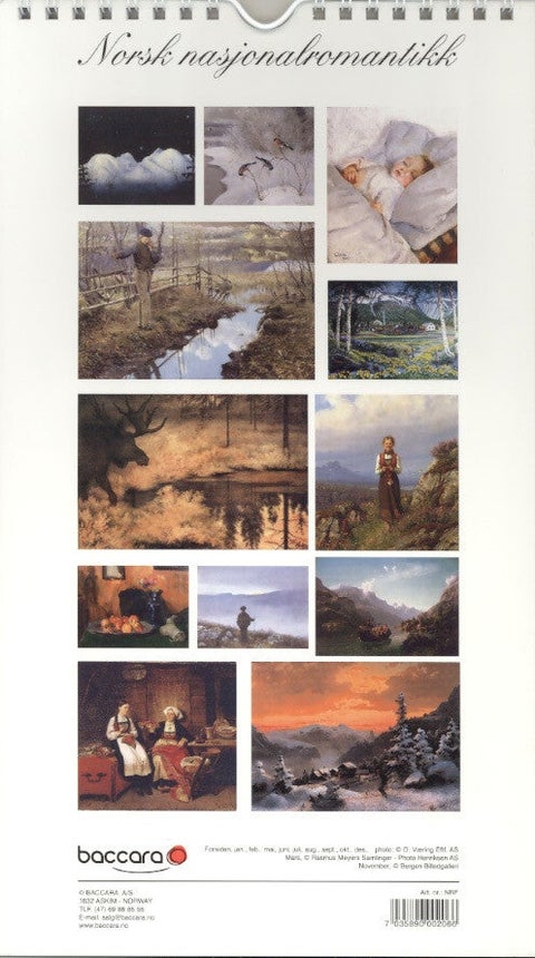 Familiekalender Baccara Norsk nasj.romantik