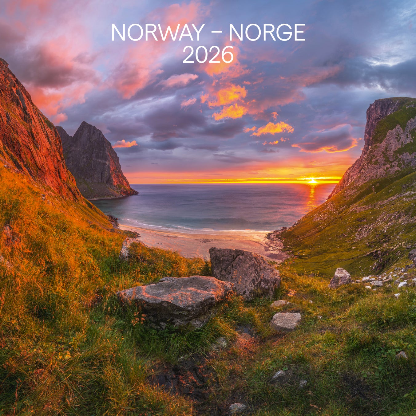Kalender 2026 Norge 30X30Cm