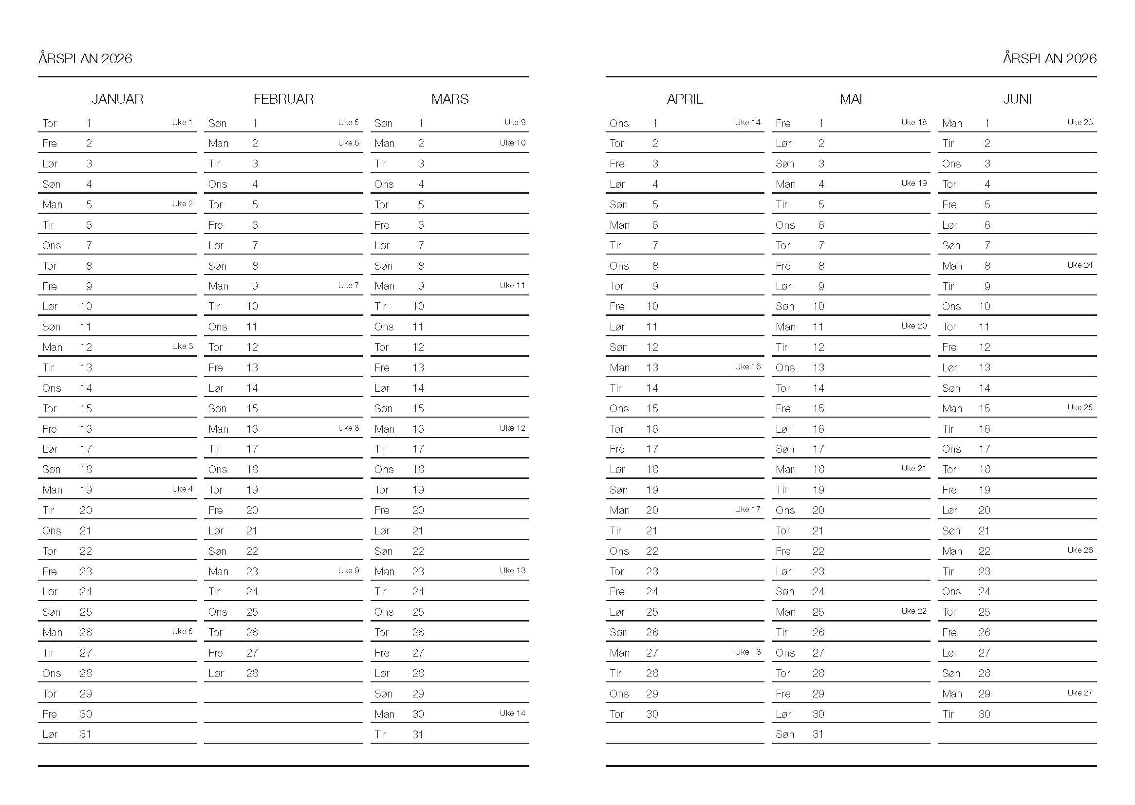 Agenda 2026 Flåklypa A5