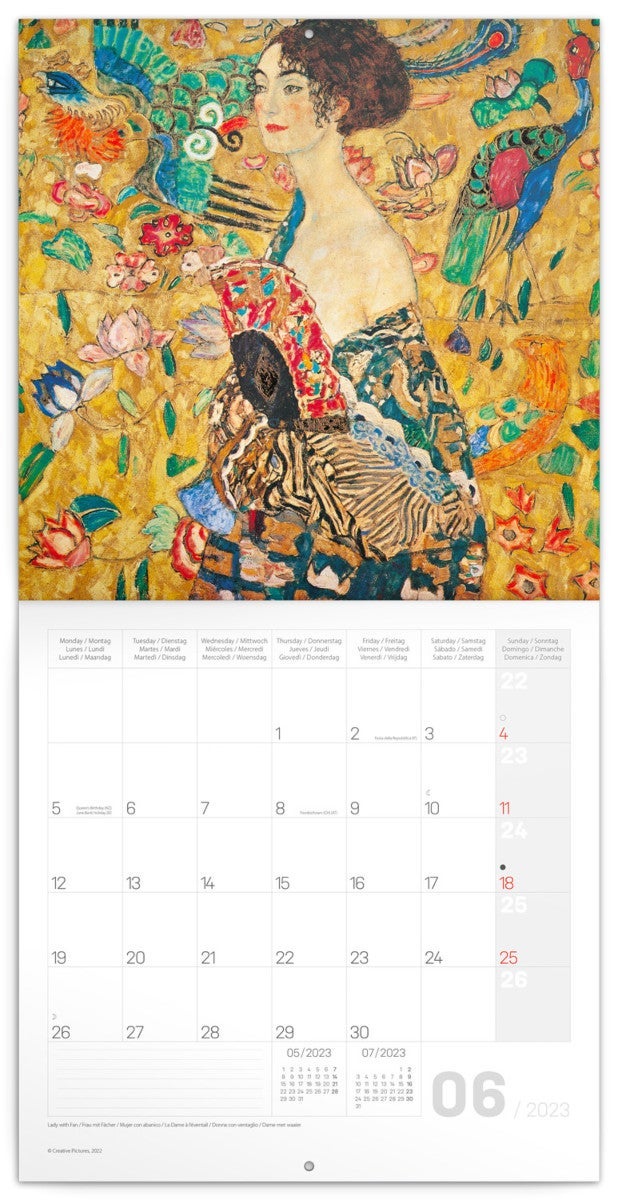 Kalender 2023 Klimt 30x30cm