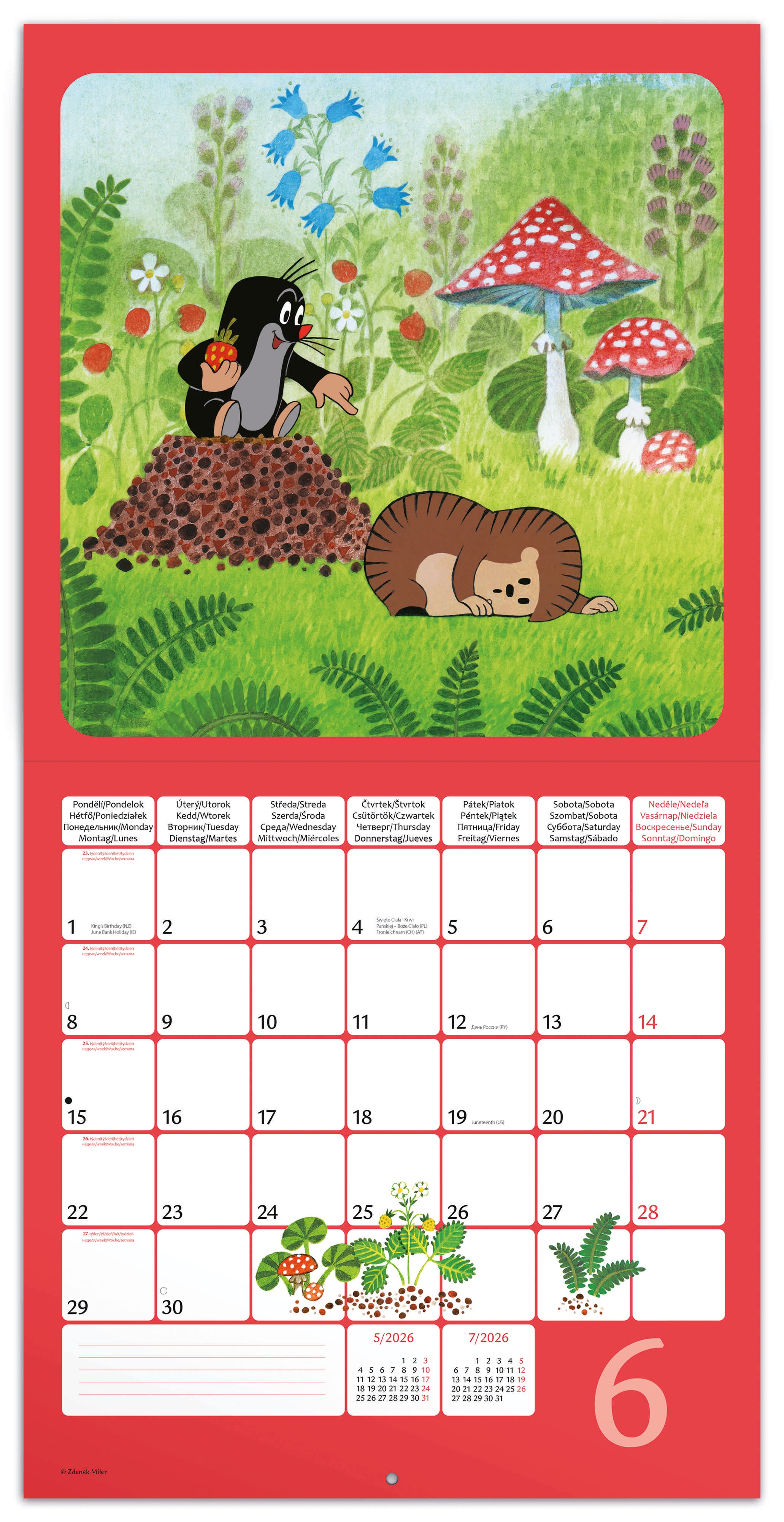 Kalender 2026 30x30 The Little Mole