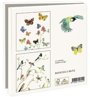 Kortmappe 145x145 Alice Appleton Sommerfugler&fugl