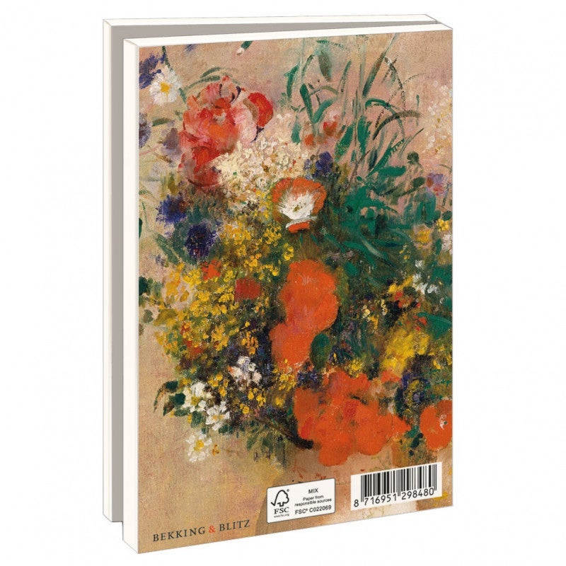 Kortmappe 10x15, Odilon Redon, blomster