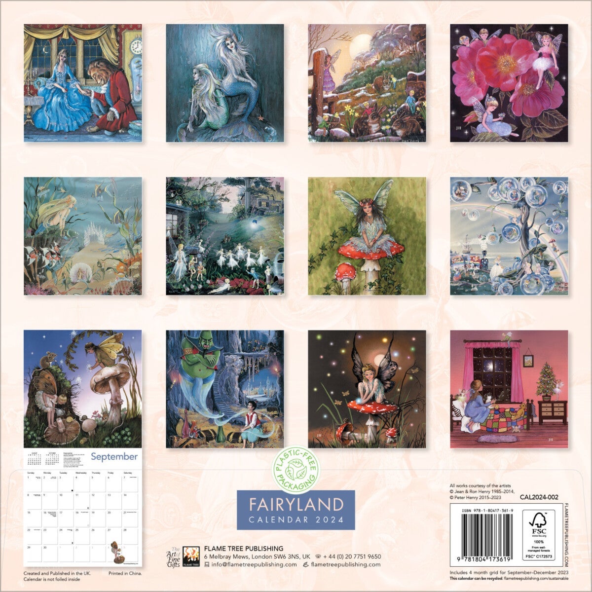 Kalender 2024 Fairyland 30x30cm
