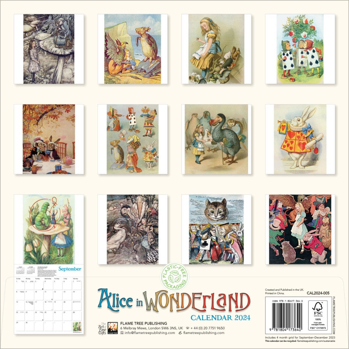 Kalender 2024 Alice 30x30cm
