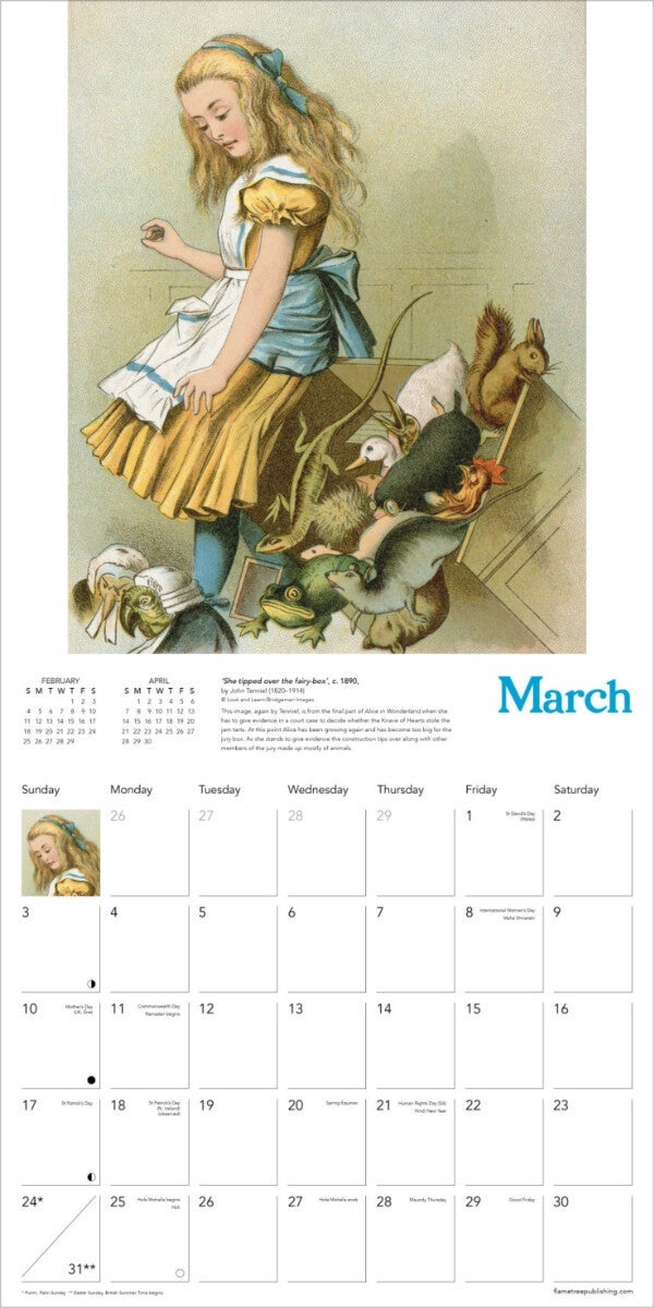 Kalender 2024 Alice 30x30cm