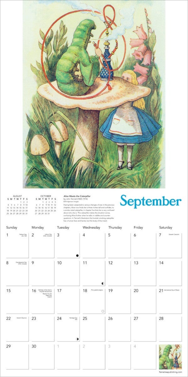 Kalender 2024 Alice 30x30cm