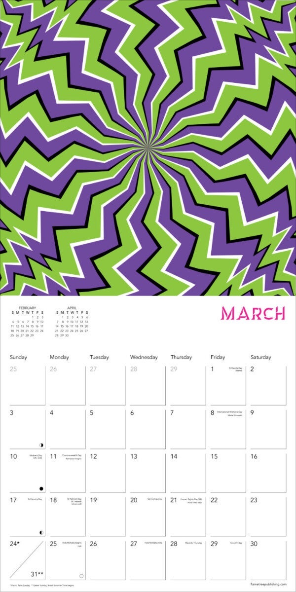 Kalender 2024 Optical Illusions 30x30cm