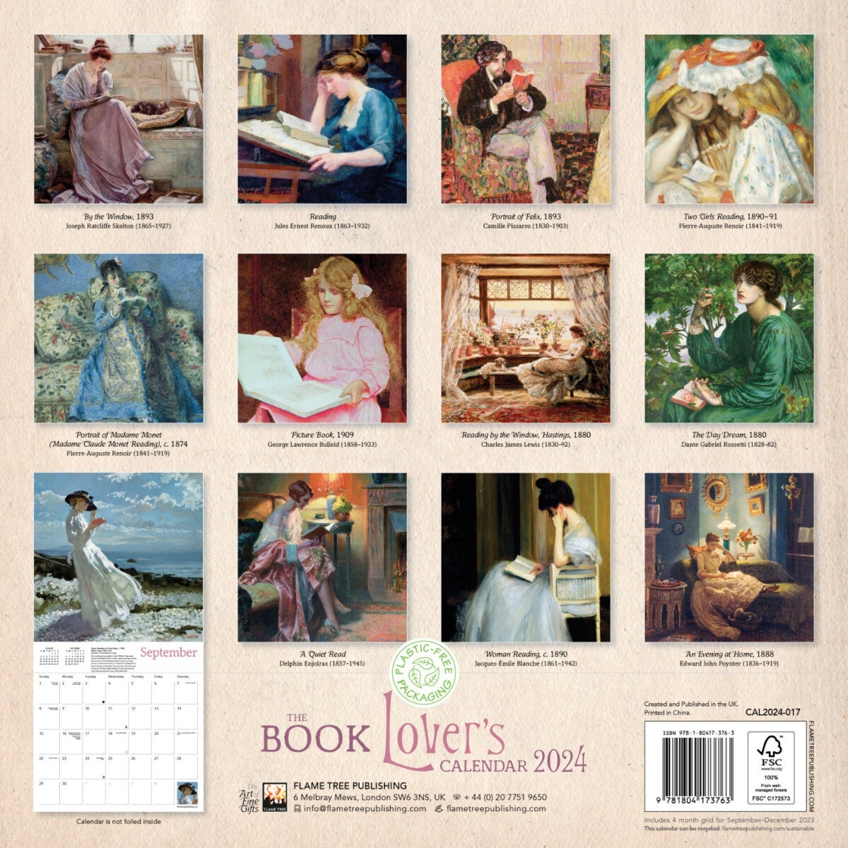 Kalender 2024 Book Lovers 30x30cm