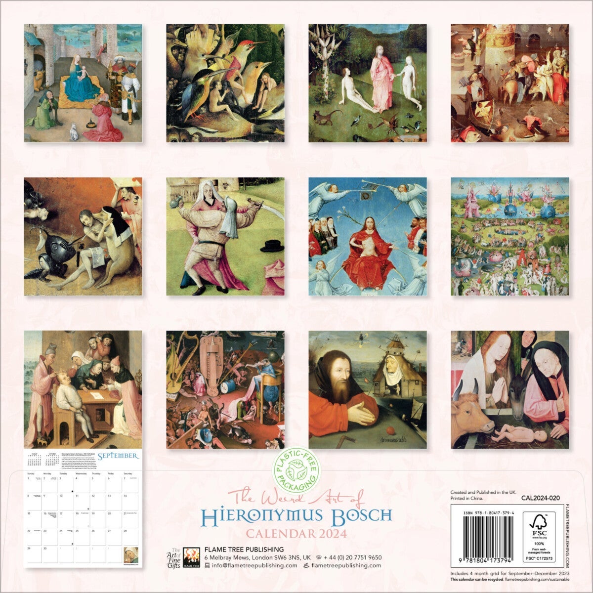 Kalender 2024 Hieronymus Bosch 30x30cm