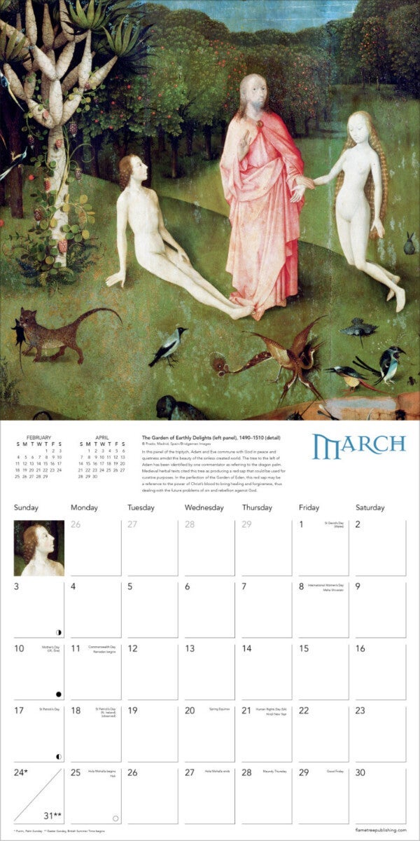 Kalender 2024 Hieronymus Bosch 30x30cm