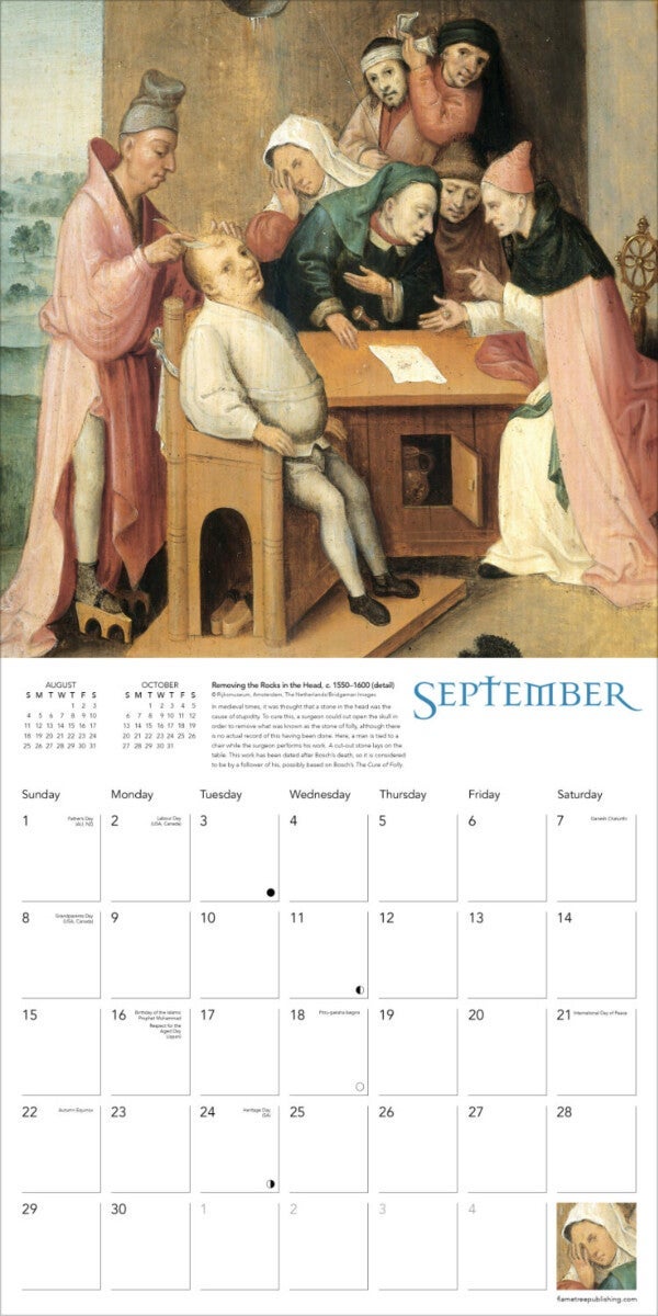 Kalender 2024 Hieronymus Bosch 30x30cm