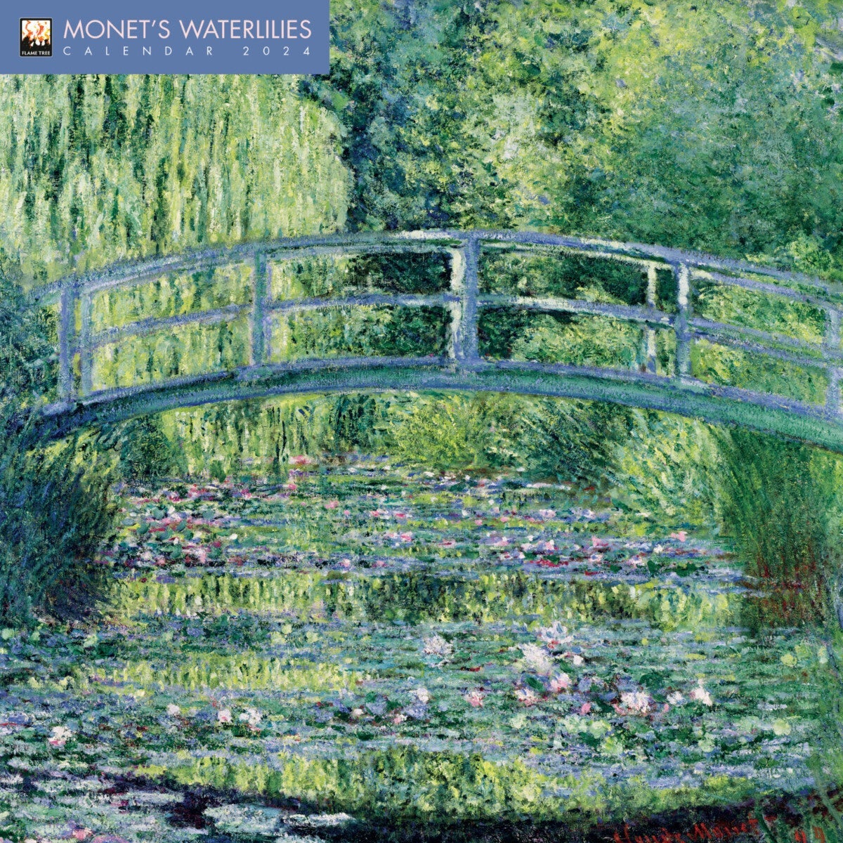 Kalender 2024 Monet Waterlilies 30x30cm