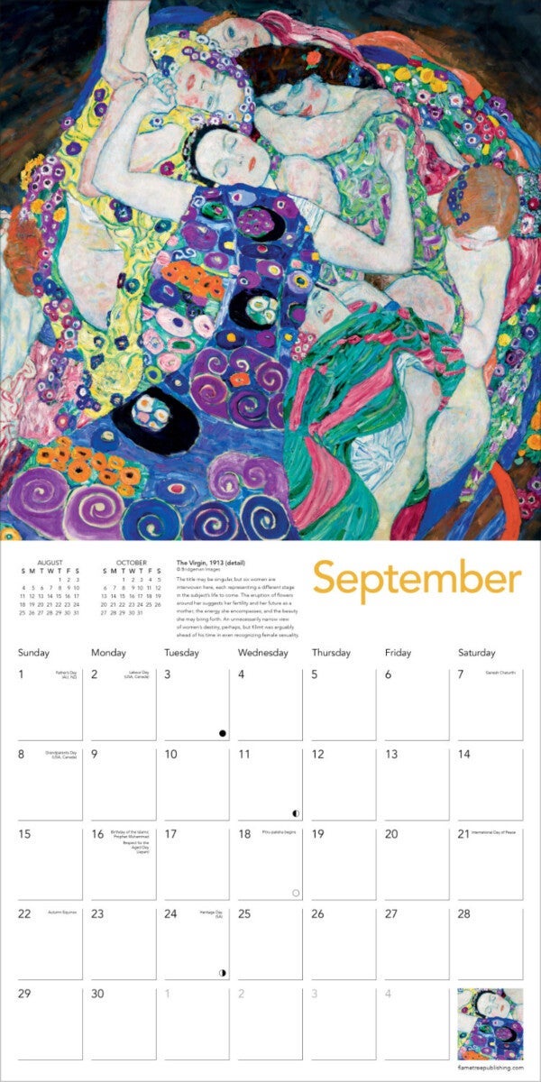 Gustav Klimt Wall Calendar 2024 (Art Calendar)