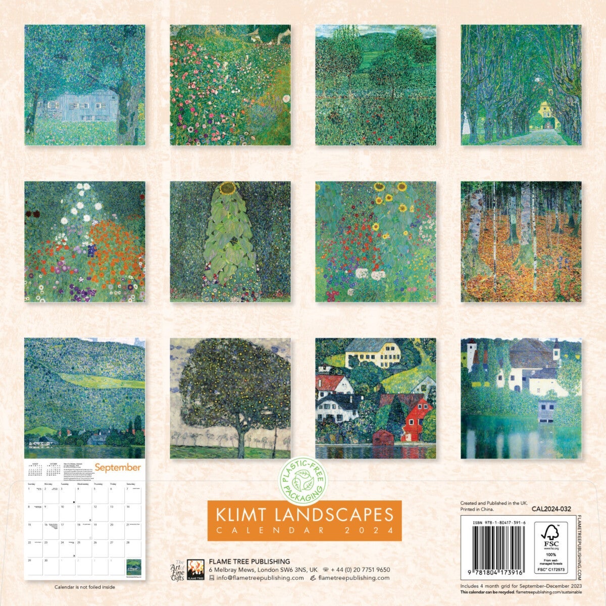 Kalender 2024 Klimt Landscapes 30x30cm