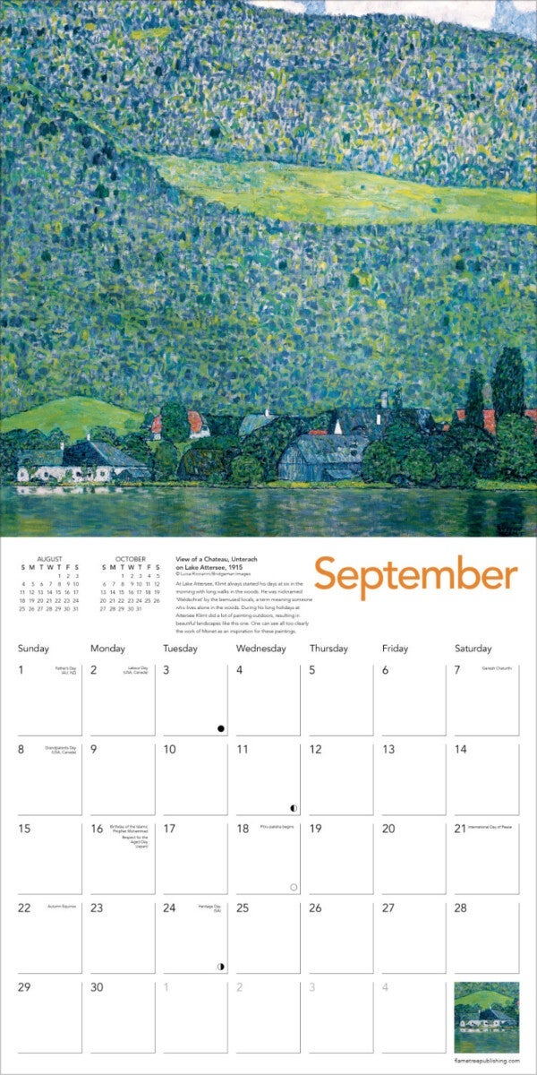 Kalender 2024 Klimt Landscapes 30x30cm