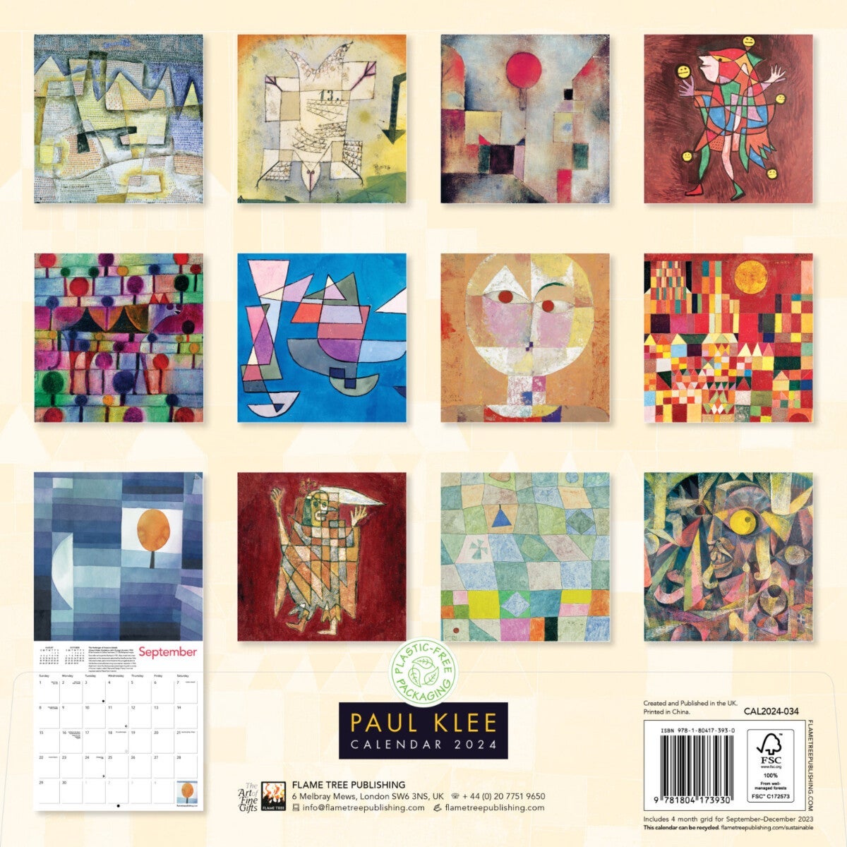 Kalender 2024 Paul Klee 30x30cm