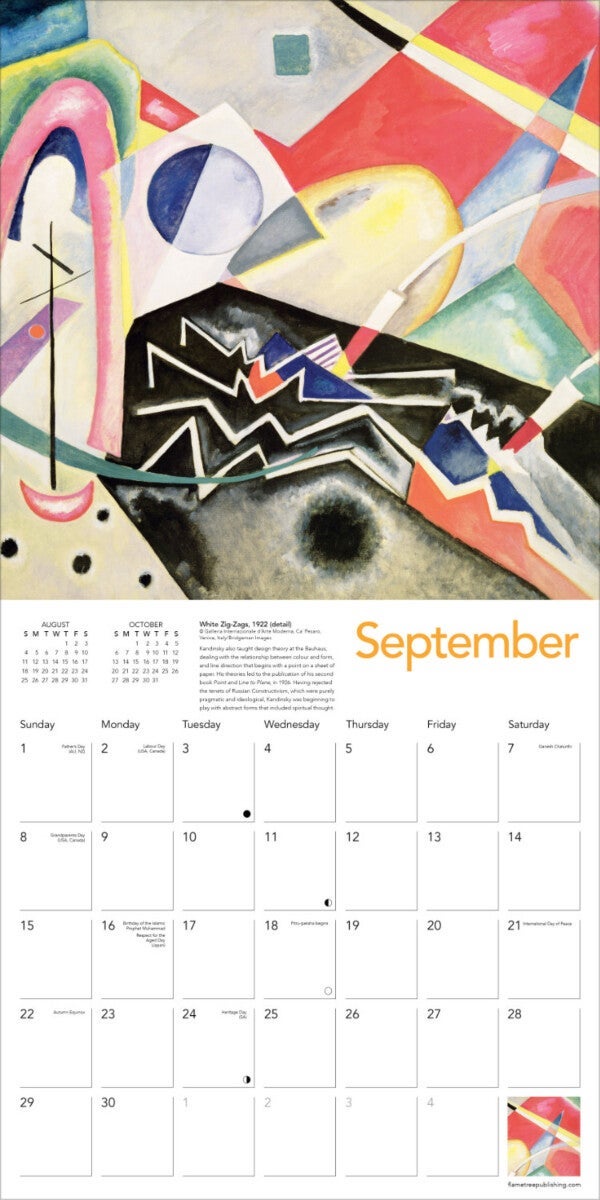 Kalender 2024 Wassily Kandinsky 30x30cm