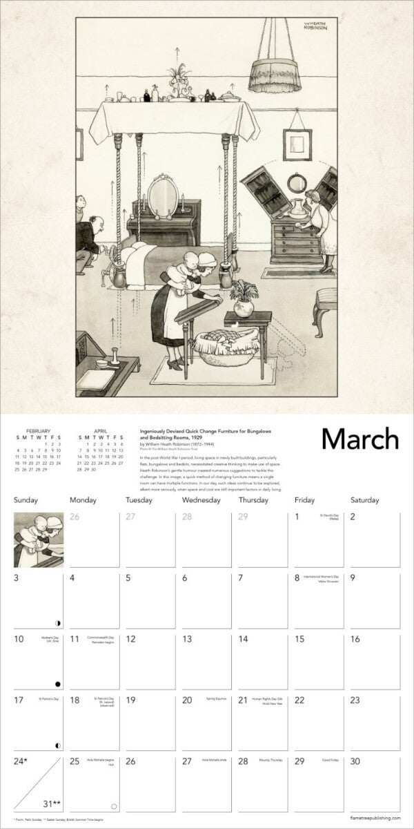 Kalender 2024 Heath Robinson 30x30cm