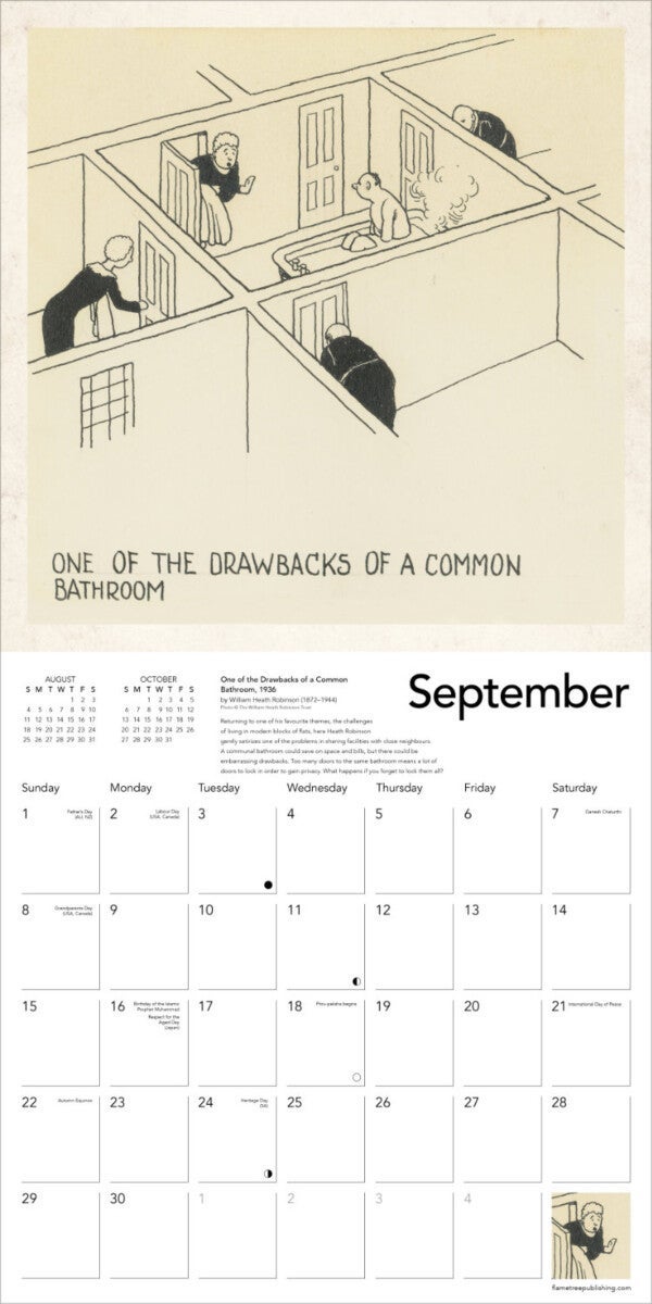 Kalender 2024 Heath Robinson 30x30cm