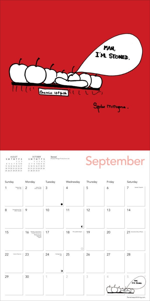 Kalender 2024 Spike Milligan 30x30cm