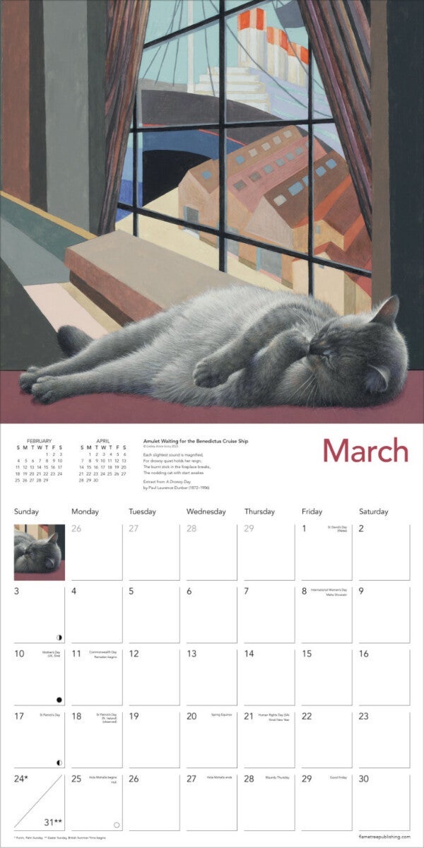 Kalender 2024 Ivory Cats 30x30cm