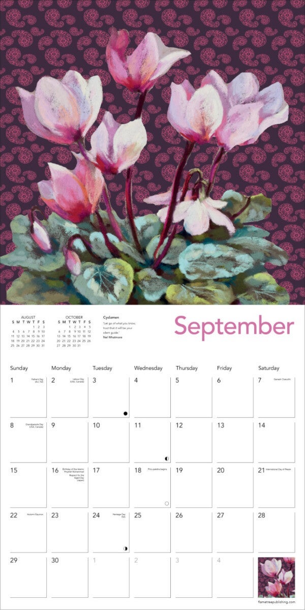 Kalender 2024 Blooms 30x30cm