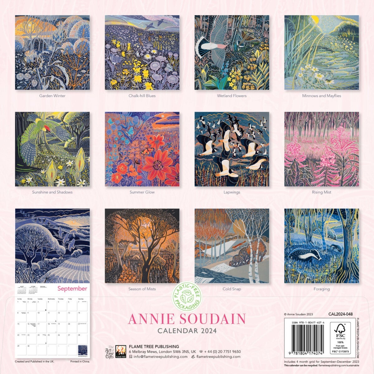 Kalender 2024 Annie Soudain 30x30cm