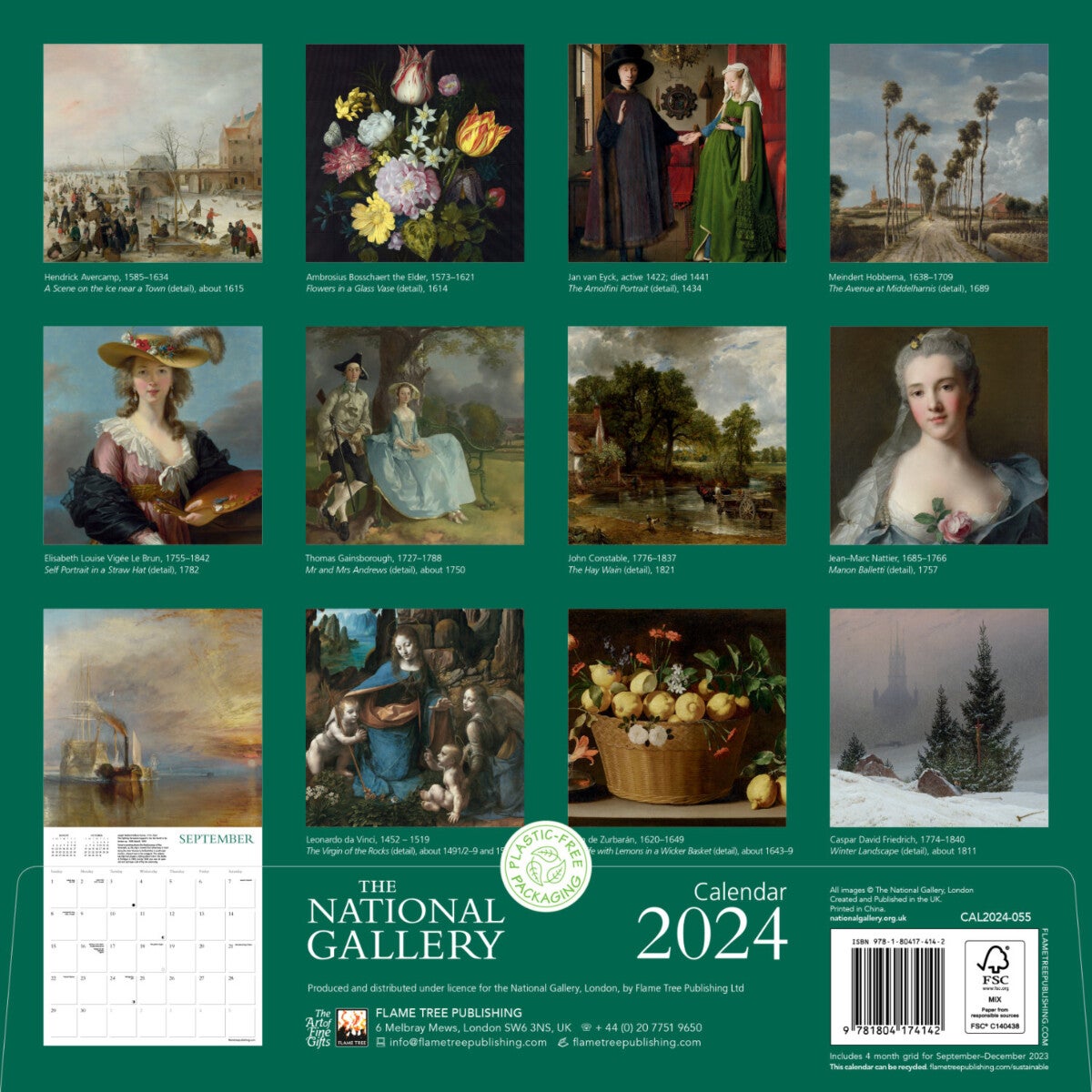 Kalender 2024 National Gallery 30x30cm