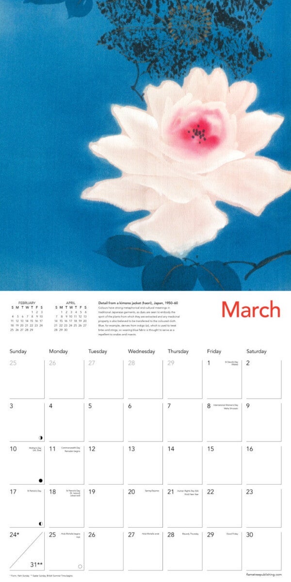Kalender 2024 Kimono Textiles 30x30cm