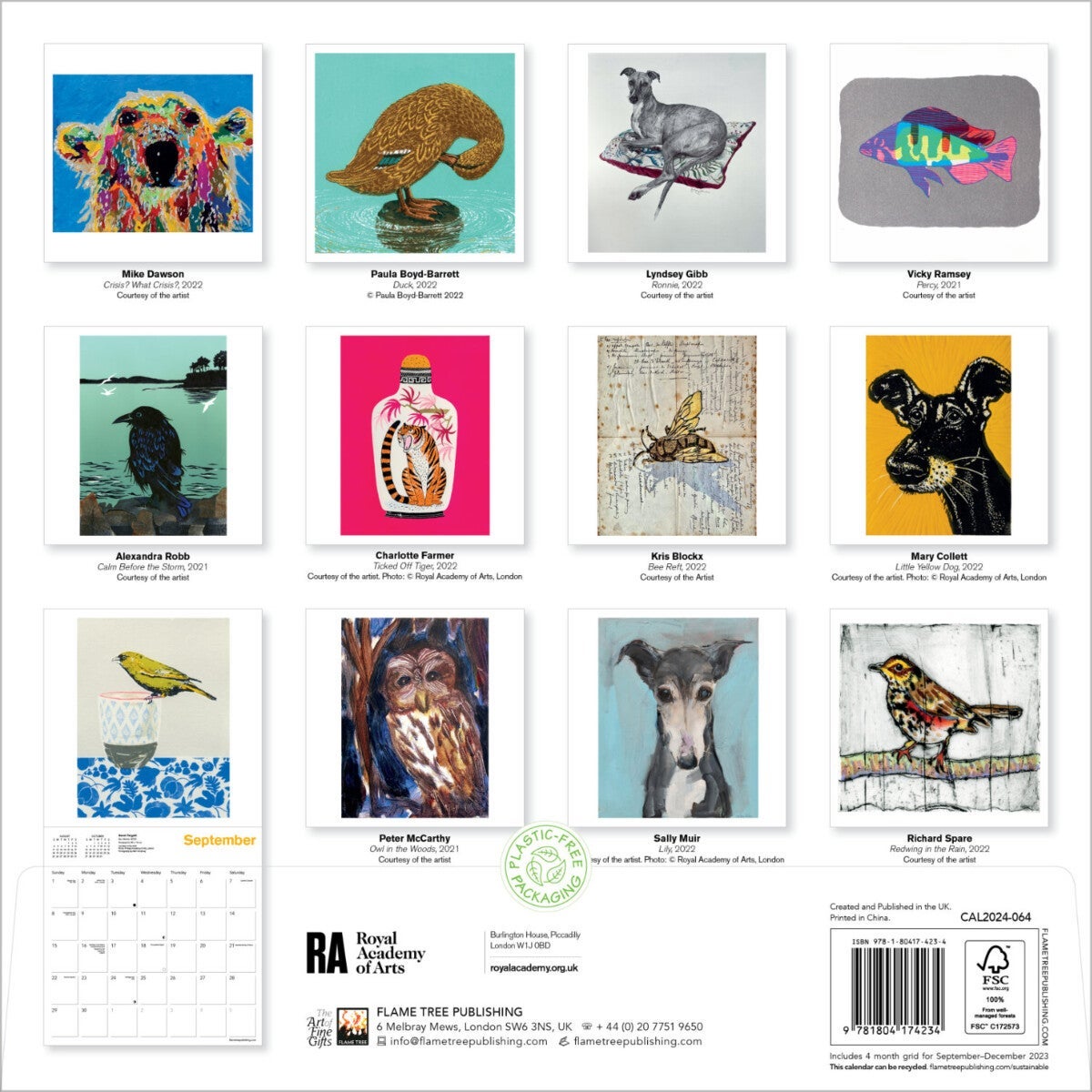 Kalender 2024 R Academy of Arts 30x30cm