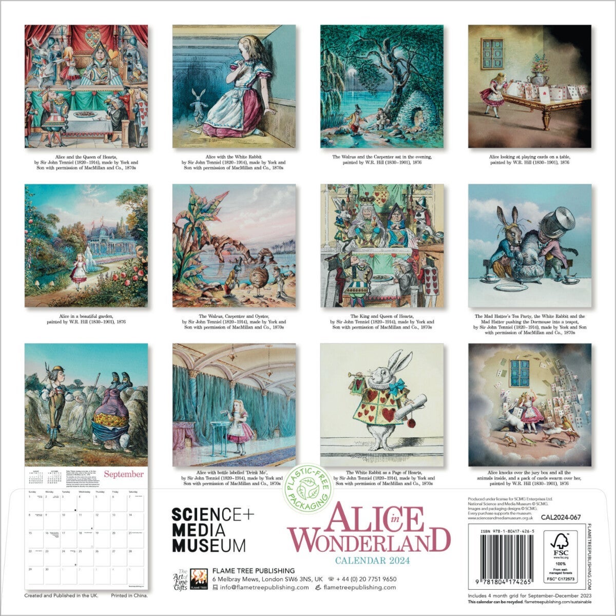 Kalender 2024 Alice 30x30cm