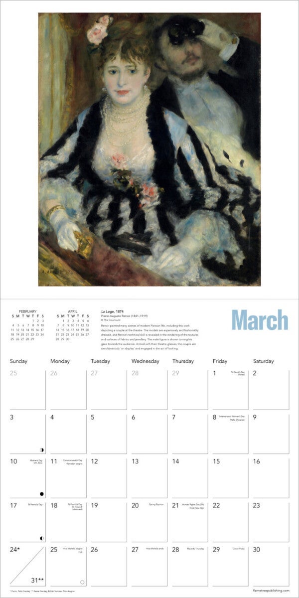 Kalender 2024 Impressionists 30x30cm