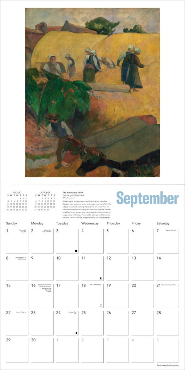 Kalender 2024 Impressionists 30x30cm